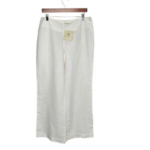 New Putumayo Womens Wide leg Linen Pants size 12 loose beach BNWT